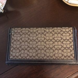 Coach checkbook cover